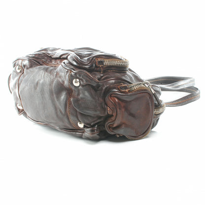 Prada Washed Buffalo Bauletto Moro 5 of 8