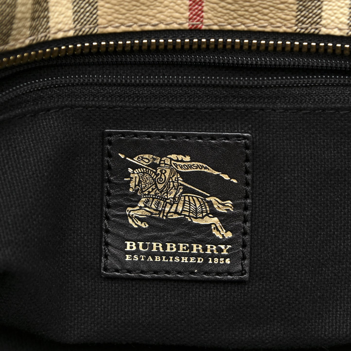 Haymarket Check Buckle Satchel Black