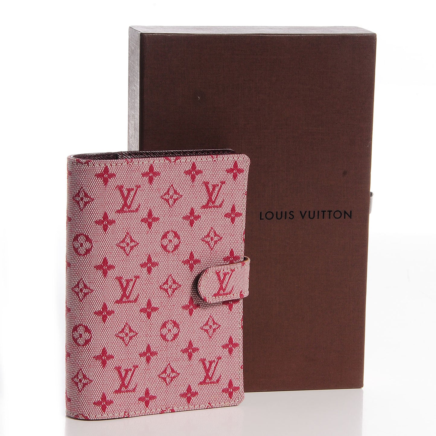 Mini Monogram Small Ring Agenda Cover Cherry