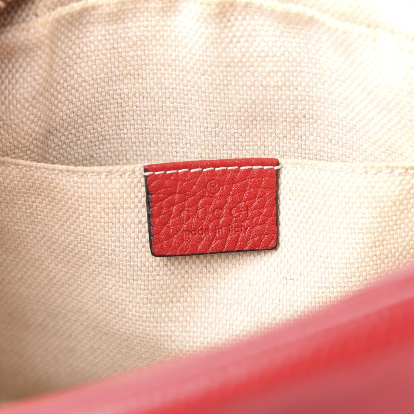 Pebbled Calfskin Small Soho Disco Bag Tabasco Red