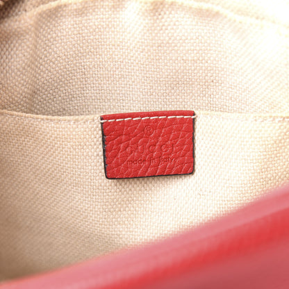 Gucci Pebbled Calfskin Small Soho Disco Bag Tabasco Red 6 of 21