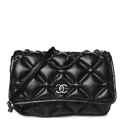 Chanel Calfskin Quilted Large Chesterfield Flap Black 1 of 10