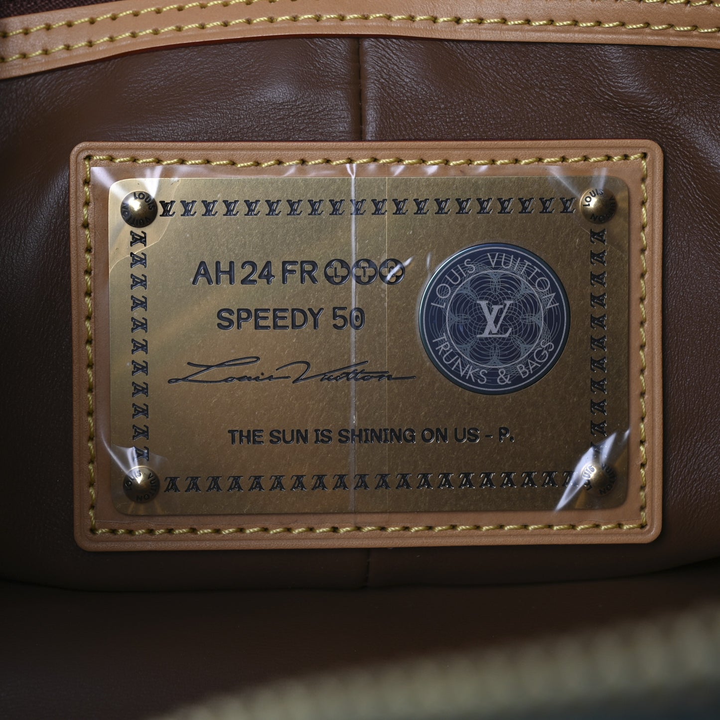 Calfskin Monogram Speedy P9 Bandouliere 50 Turquoise