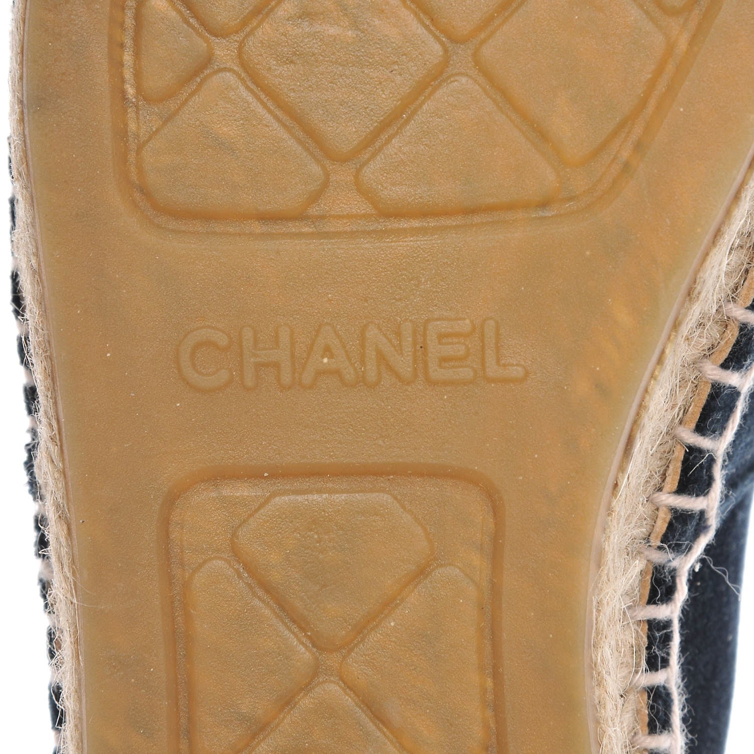 Chanel Velvet CC Espadrilles 39 Dark Navy Black 7 of 11