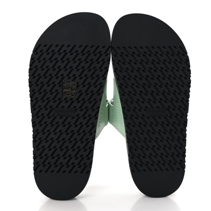 Hermes Epsom Womens Chypre Sandals 36.5 Vert Jade 5 of 9