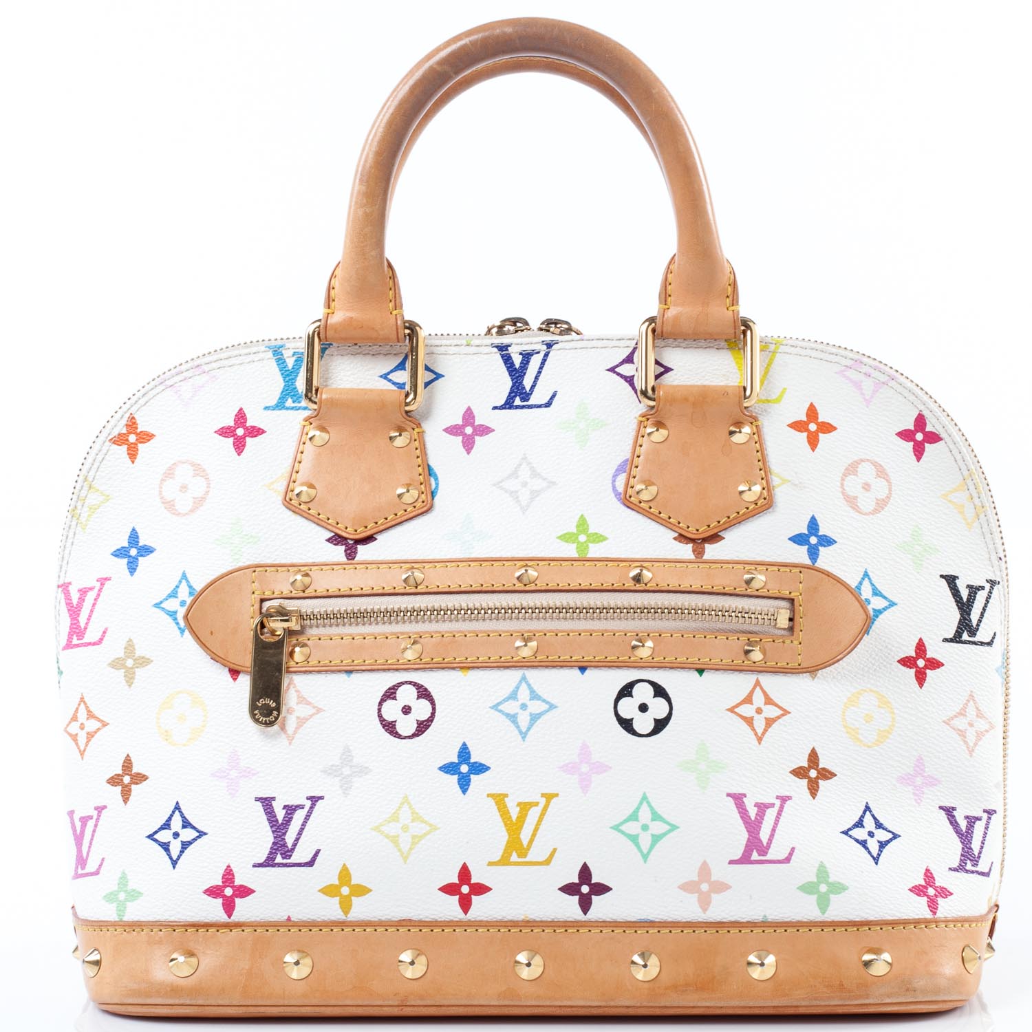 Louis Vuitton Monogram Multicolor Alma White 5 of 8