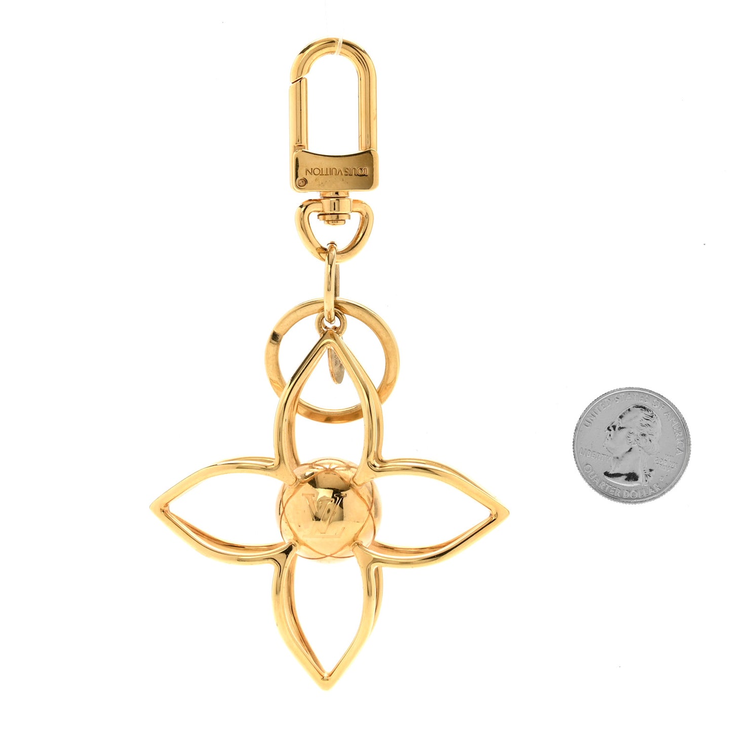 Sphere Bag Charm Gold