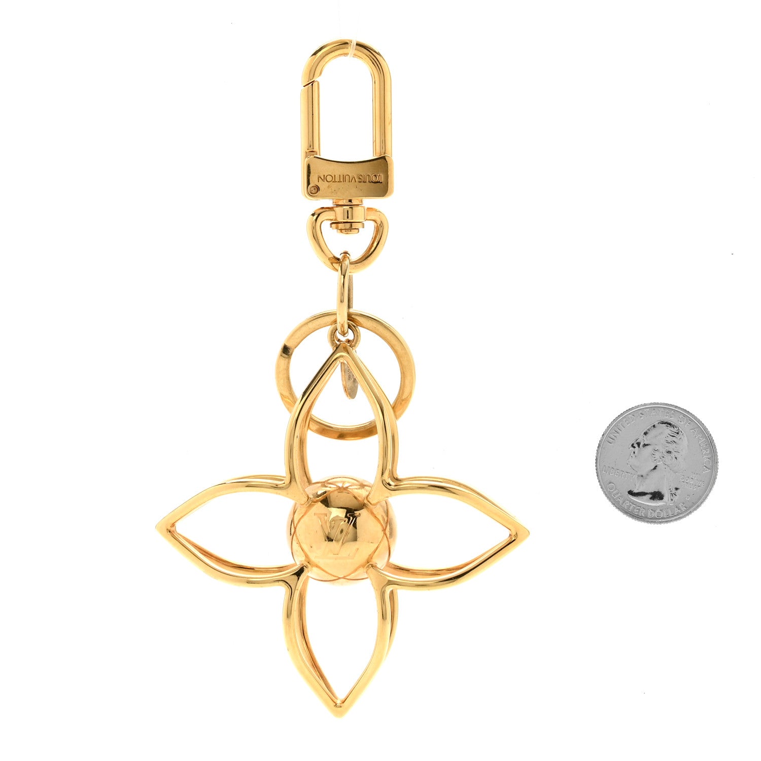 Louis Vuitton Sphere Bag Charm Gold 2 of 5