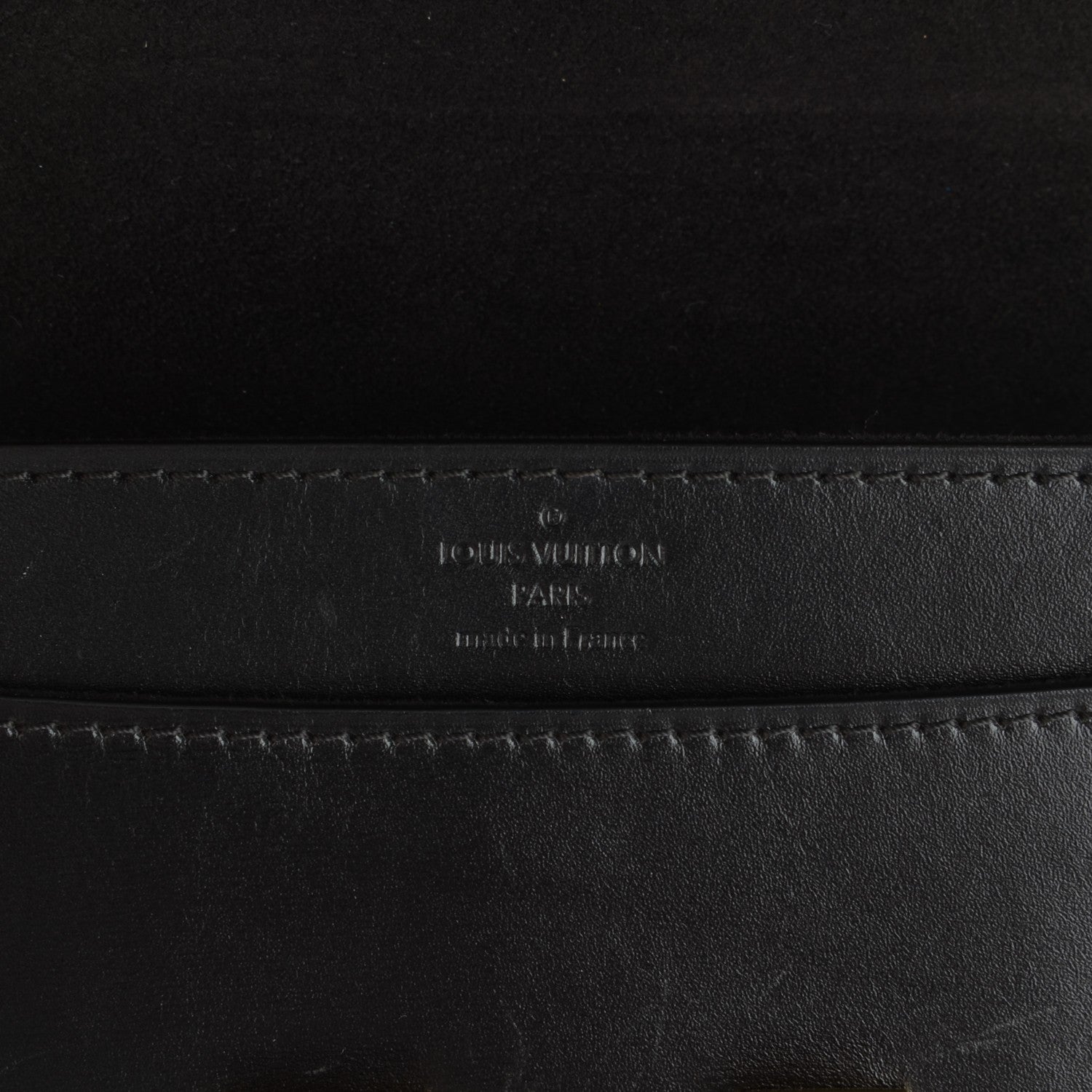 Louis Vuitton Calfskin Chain Louise GM Black 7 of 9