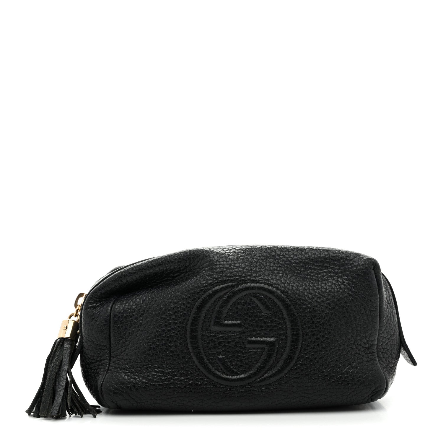 Gucci Pebbled Calfskin Medium Soho Cosmetic Case Black 1 of 7