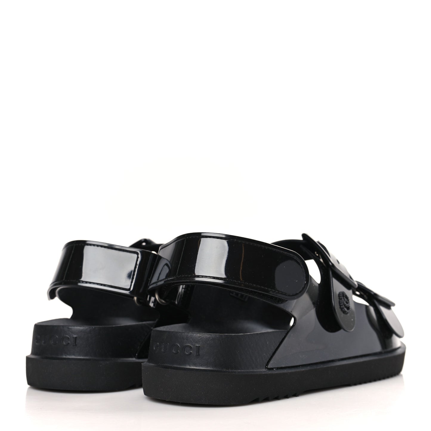 Rubber Mini Double G Womens Isla Dad Sandals 37 Black