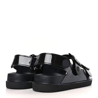 Gucci Rubber Mini Double G Womens Isla Dad Sandals 37 Black 4 of 7