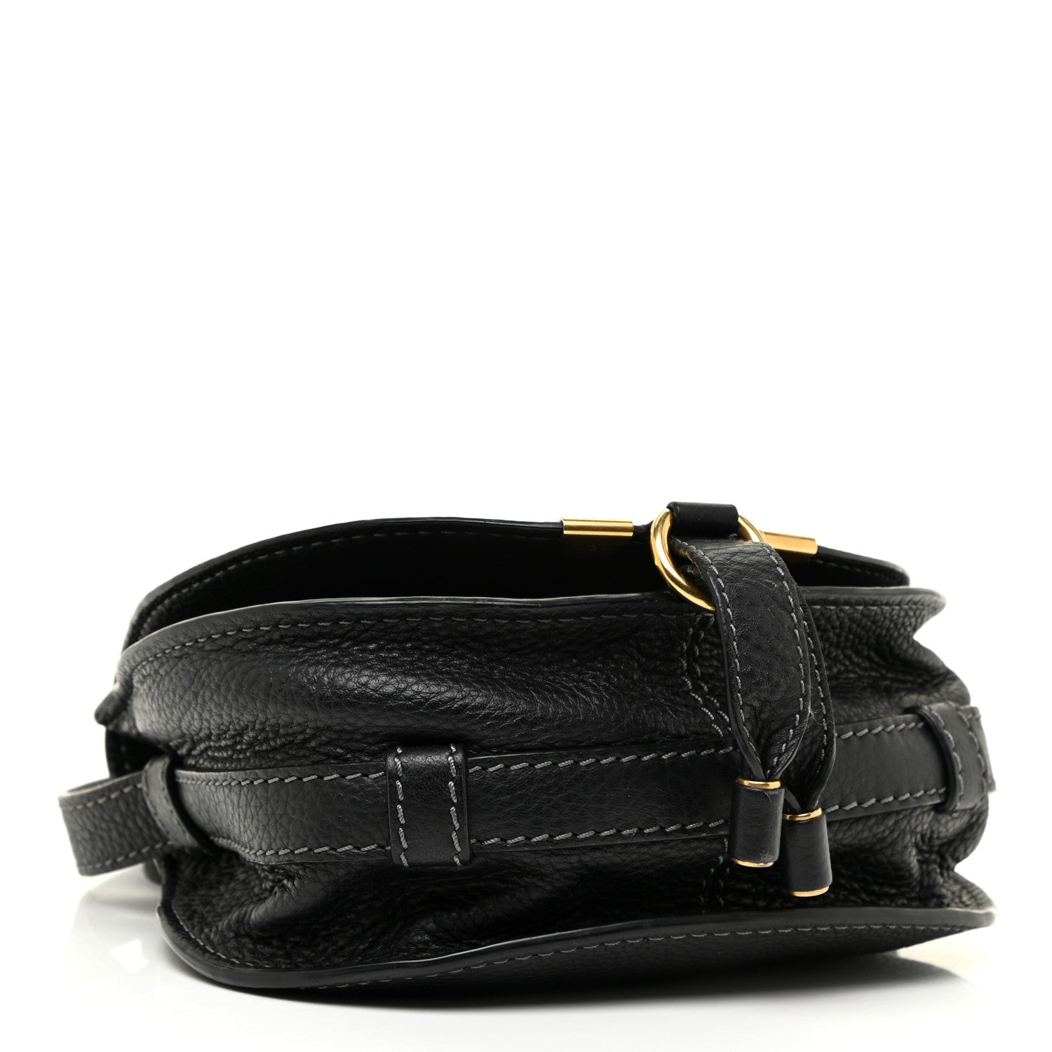Chloe Calfskin Mini Marcie Round Crossbody Bag Black 4 of 13