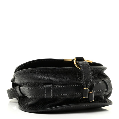 Chloe Calfskin Mini Marcie Round Crossbody Bag Black 4 of 13