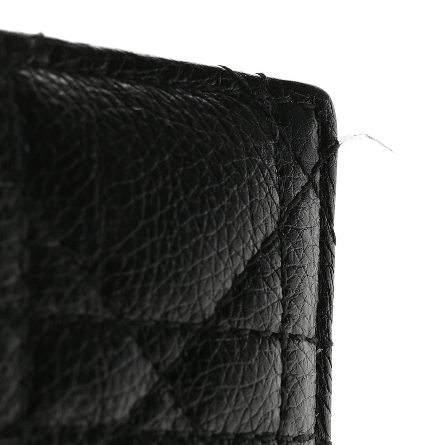 Christian Dior Supple Calfskin Cannage Caro Freesia Card Holder Black 9 of 9