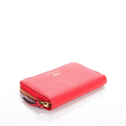 Gucci Dollar Calfskin Medium Swing Zip Around Wallet Red 4 of 7