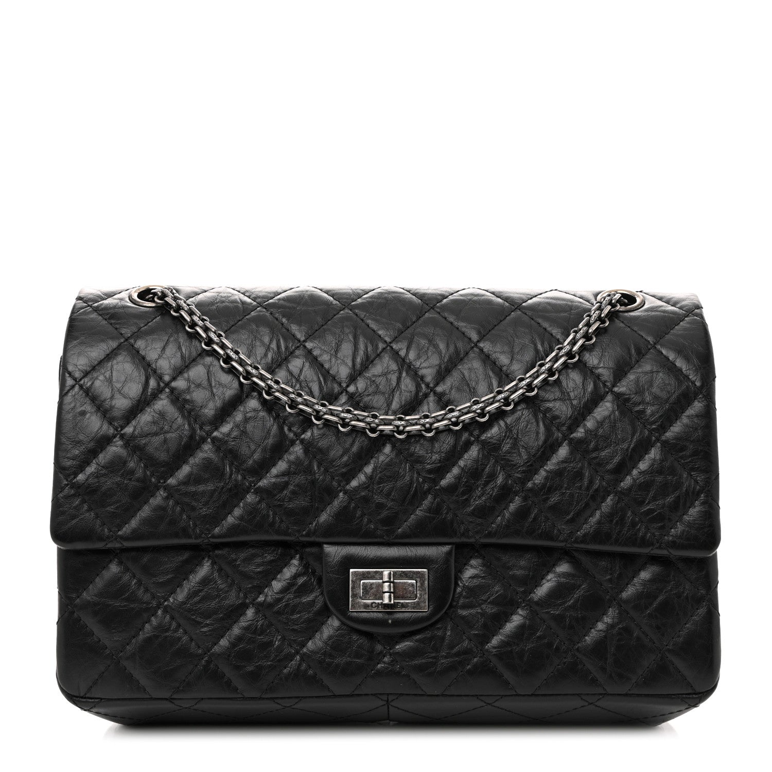 Chanel Aged Calfskin Quilted 2.55 Reissue 226 Flap Black 1 of 11