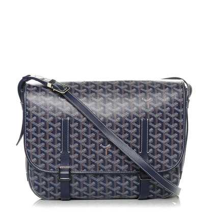 Goyard Goyardine Belvedere GM Messenger Bag Navy 1 of 6