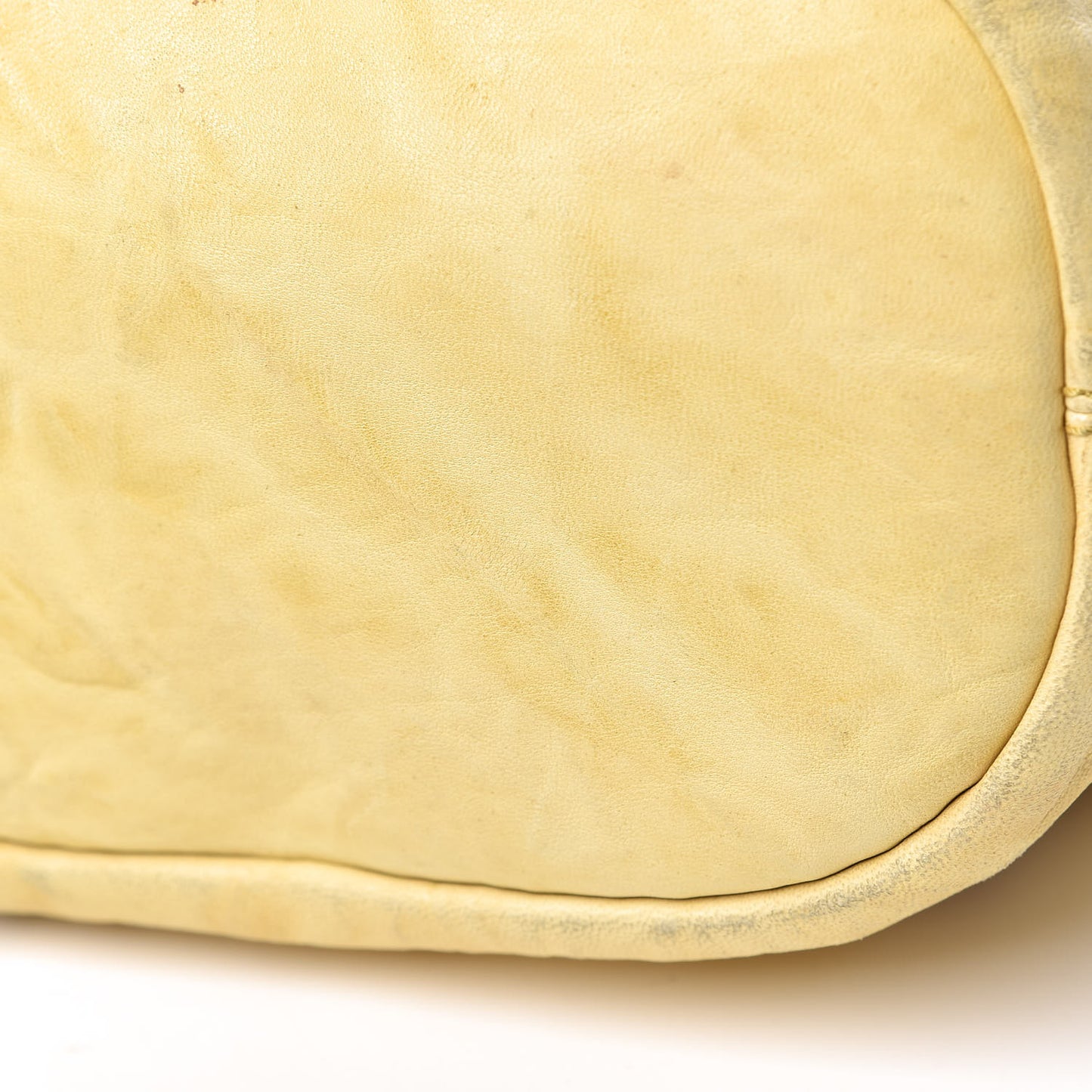 Wrinkled Lambskin Medium Nightingale Yellow