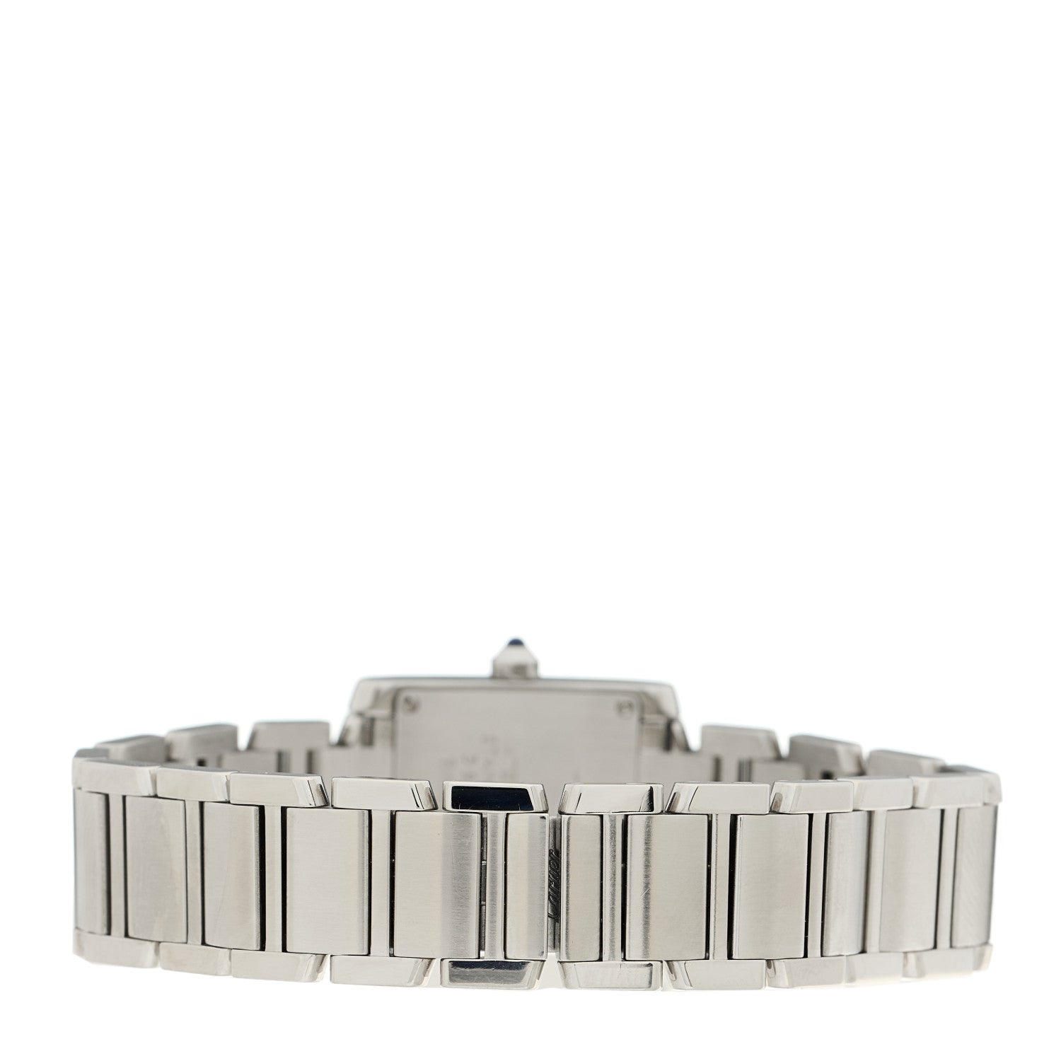 Cartier Stainless Steel Diamond Bezel 20mm Tank Francaise Quartz Watch 3 of 4