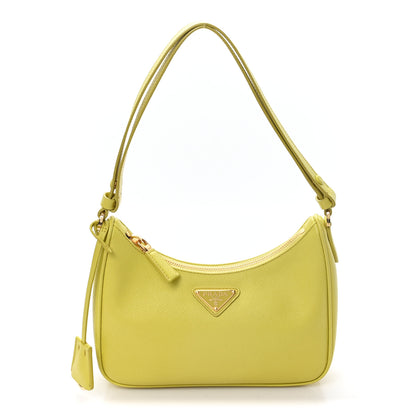 Prada Saffiano Lux Mini Re-Edition Shoulder Bag Cedro 1 of 10