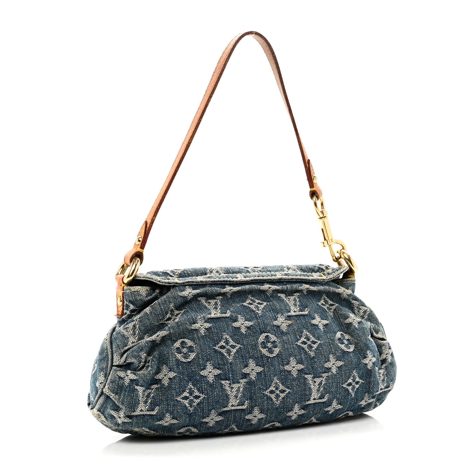 Louis Vuitton Monogram Denim Mini Pleaty Blue 2 of 10