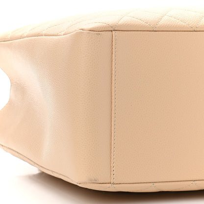 Chanel Caviar Quilted Grand Shopping Tote GST Beige Clair 5 of 11