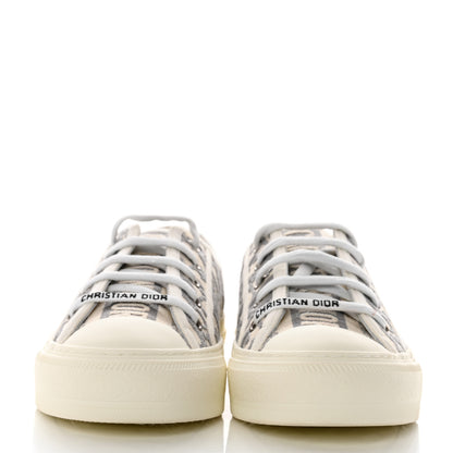 Christian Dior Canvas Oblique Walk'N'Dior Low Top Sneakers 37 Grey Stone 2 of 9