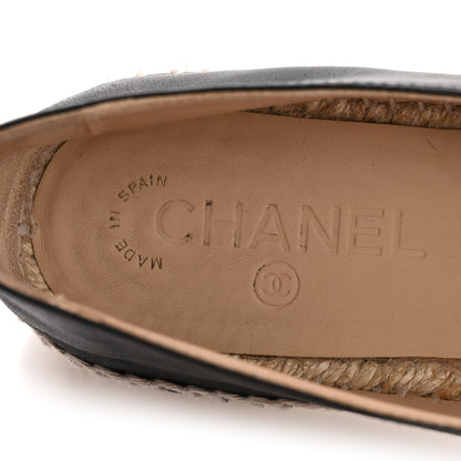 Chanel Lambskin CC Espadrilles 39 Black 8 of 10