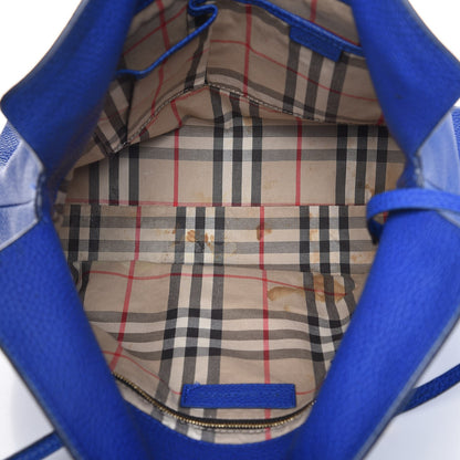 Burberry Grainy Calfskin Medium Baynard Tote Brilliant Blue 5 of 23