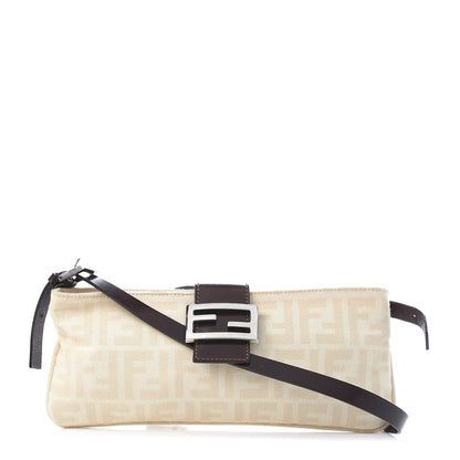 Fendi Zucca Shoulder Bag Beige 1 of 7