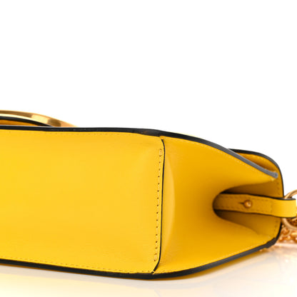 Valentino Garavani Calfskin Vlogo Loco Shoulder Bag Bright Lemon 10 of 11