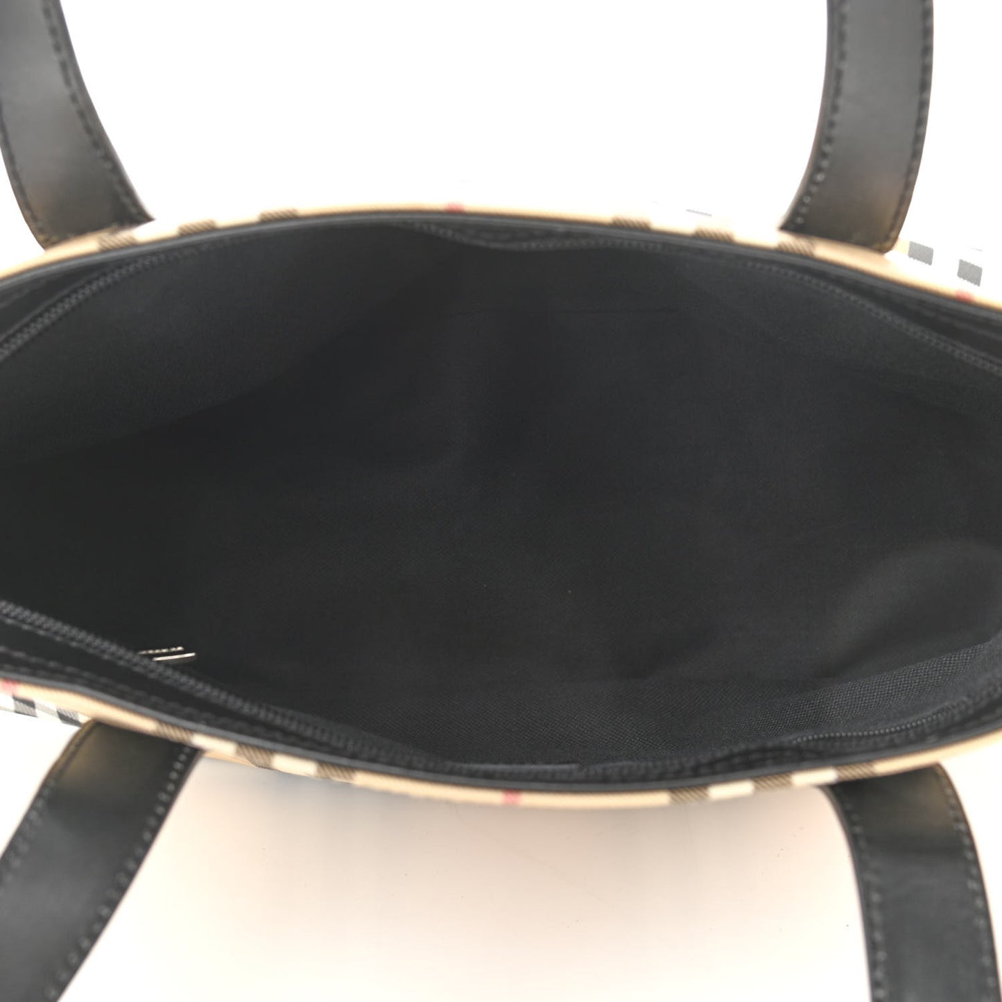 House Check Tote Black