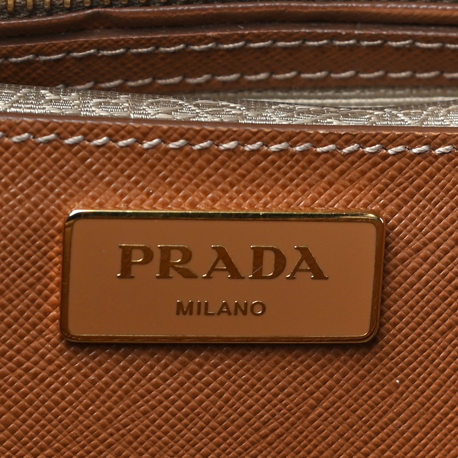 Prada Saffiano Medium Galleria Double Zip Tote Caramel 5 of 15