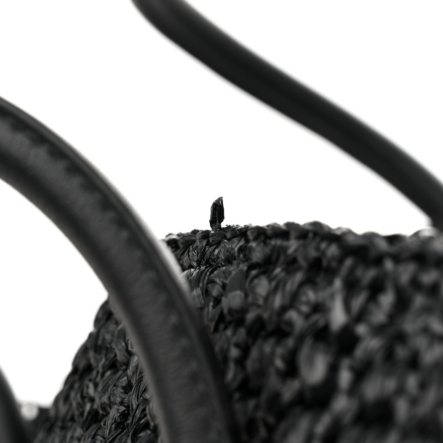 Proenza Schouler Raffia Calfskin Pipe Bag Black 11 of 12