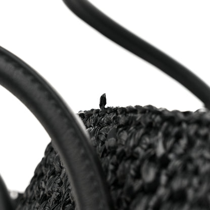 Proenza Schouler Raffia Calfskin Pipe Bag Black 11 of 12