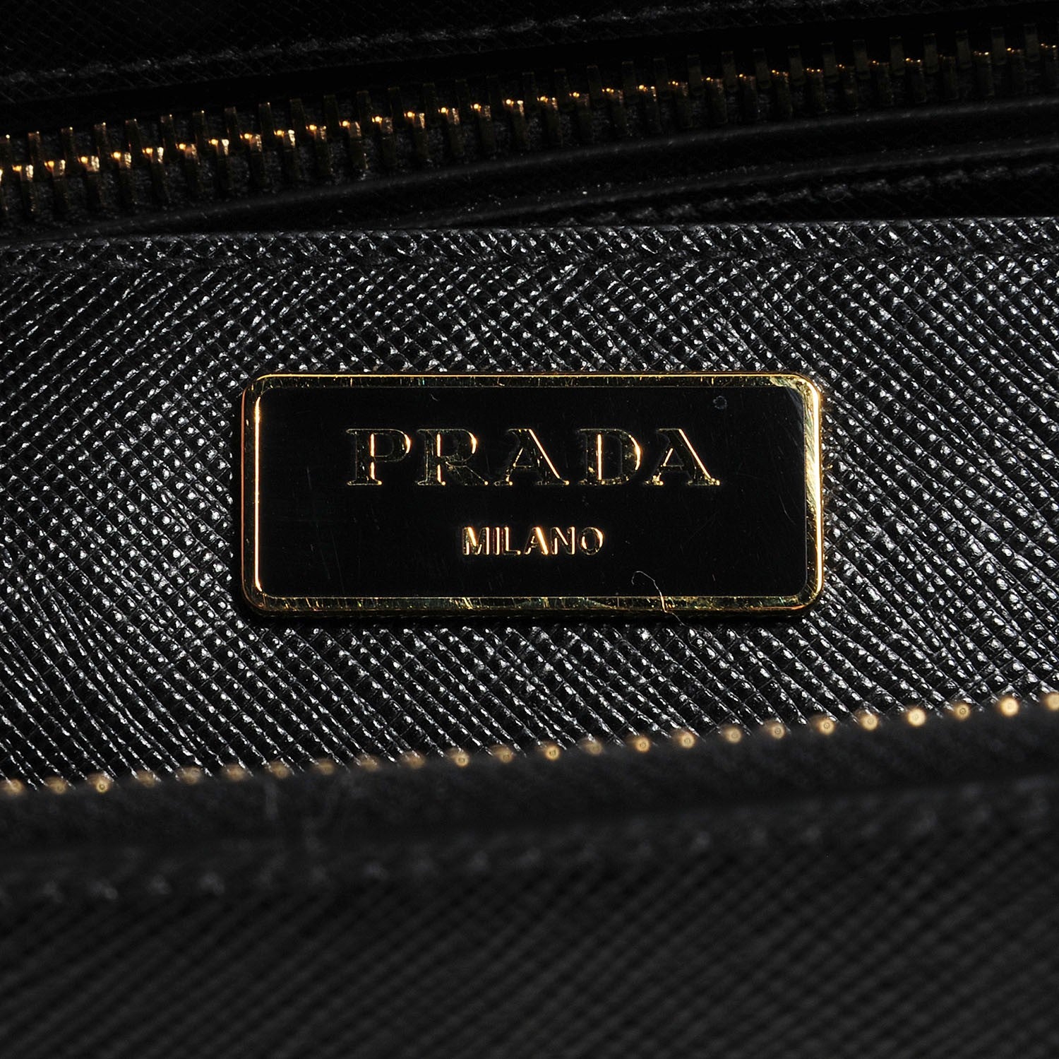 Prada Saffiano Lux Medium Double Zip Tote Nero Black 6 of 9
