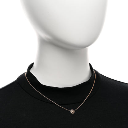 Christian Dior 18K Rose Gold Diamond XS Rose Des Vents Necklace 2 of 6