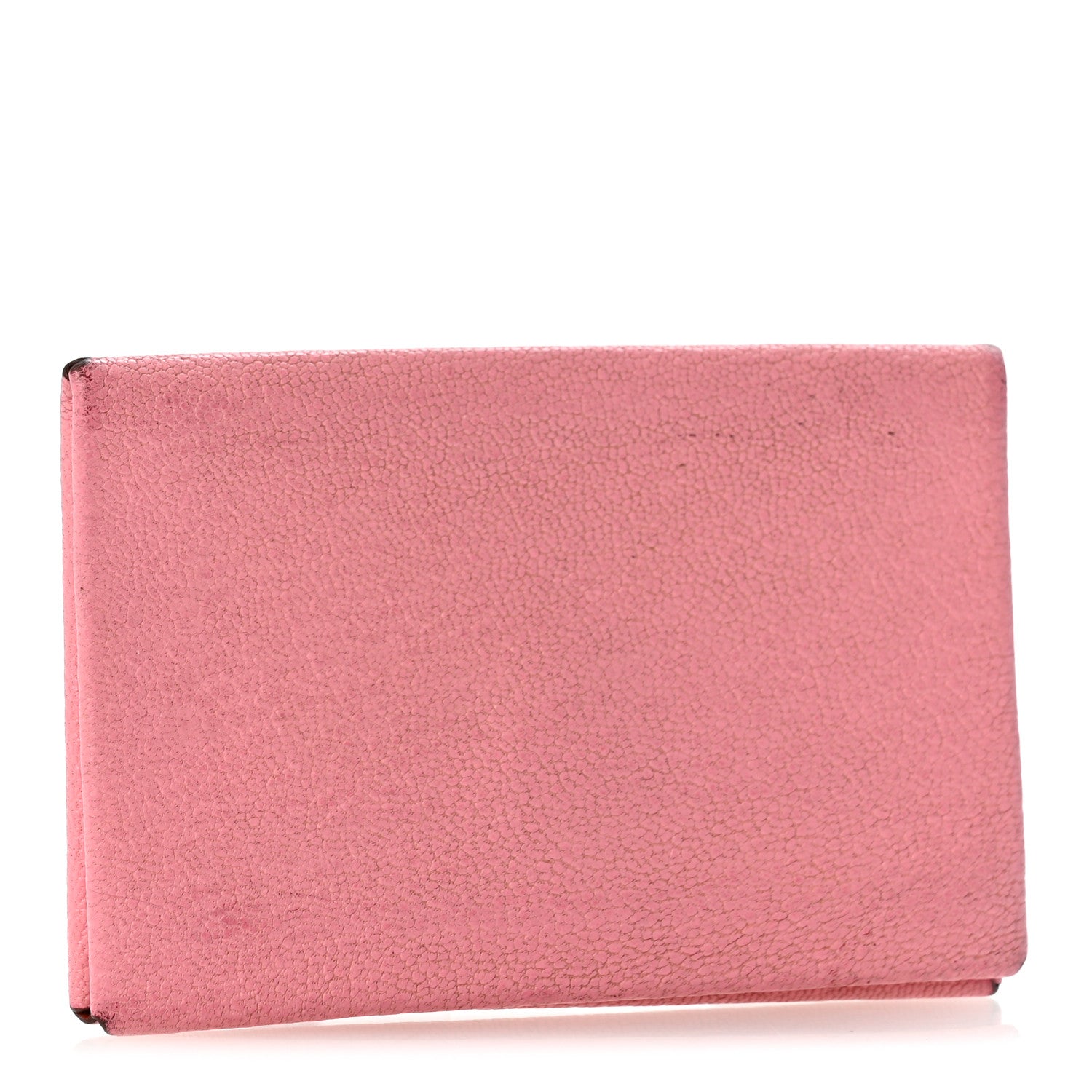 Hermes Chevre Chandra Verso Calvi Card Case Rose Confetti Brique 3 of 7