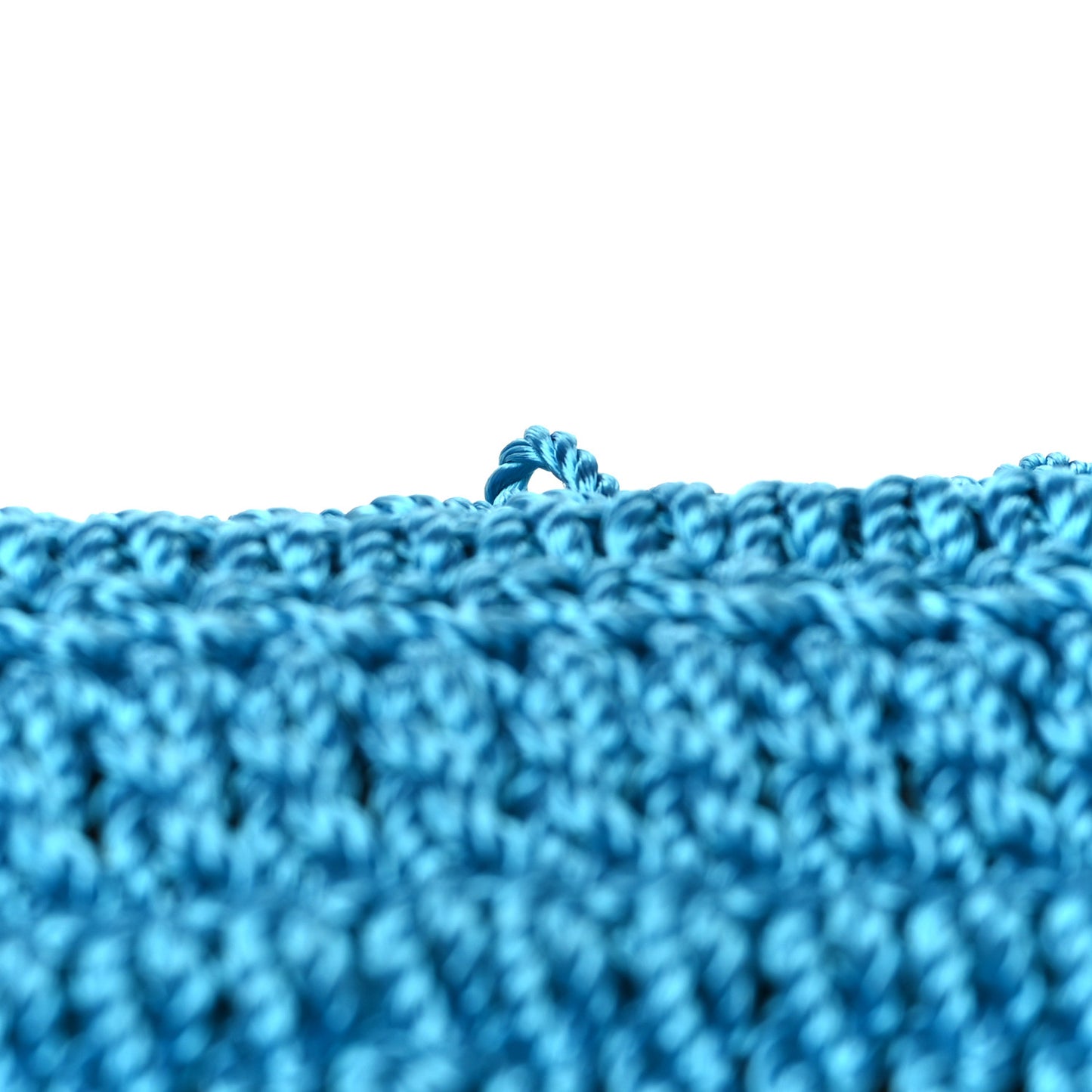 Fabric Crochet Vitello Grace Plexiglass Baguette Cyber Blue Ghianda