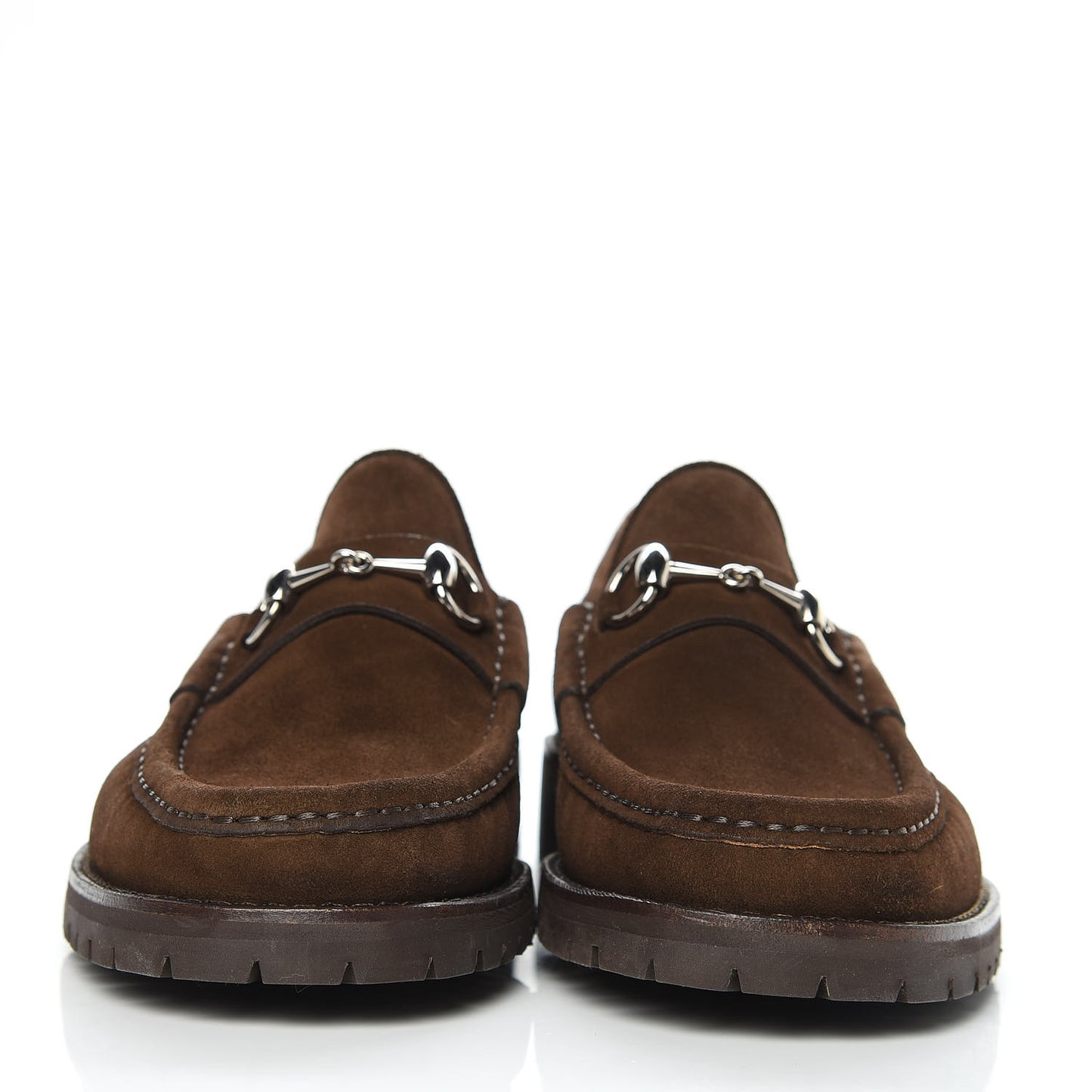 Suede Mens Horsebit Lug Sole Loafers 9 Jasper
