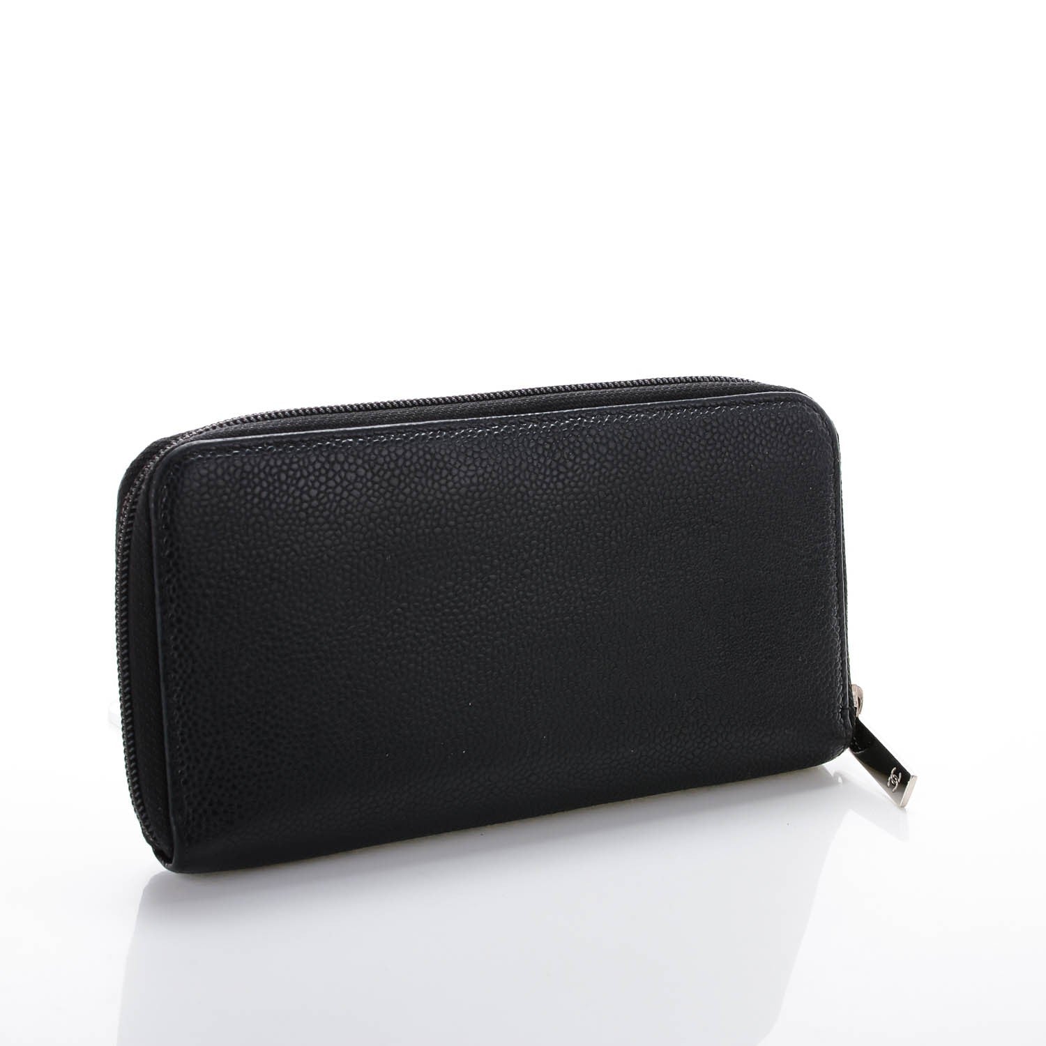 Chanel Caviar Timeless CC Large Gusset Zip Around Wallet Black 3 of 8