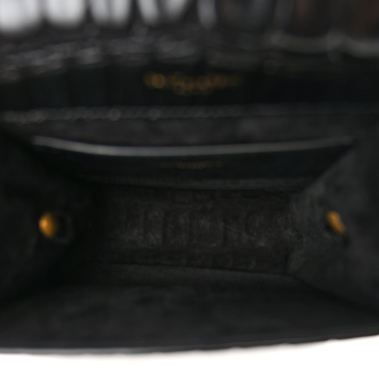 Calfskin Embossed Crocodile North South Kaia Satchel Black