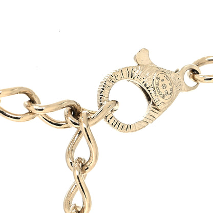 Chanel Crystal Pearl CC Short Necklace Gold 4 of 5