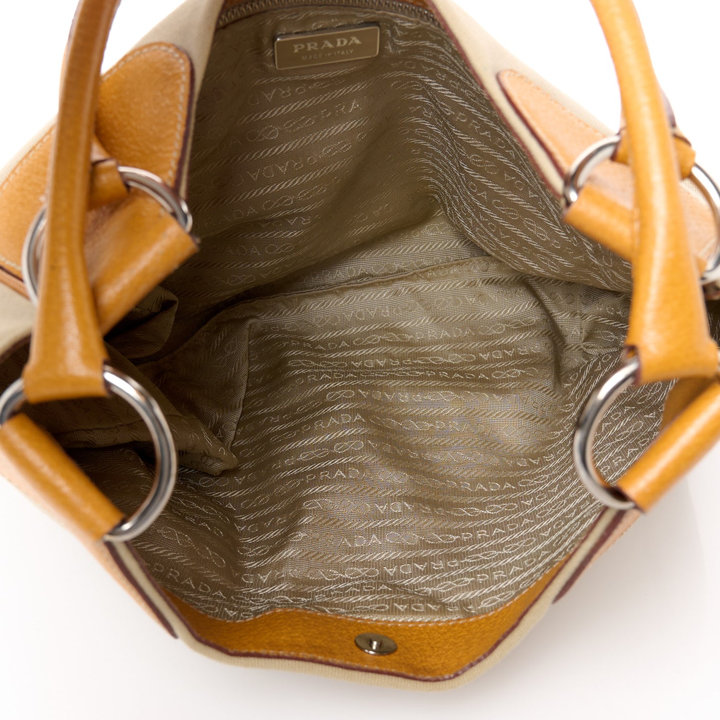 Canapa Cinghiale Top Handle Bag Corda Yellow