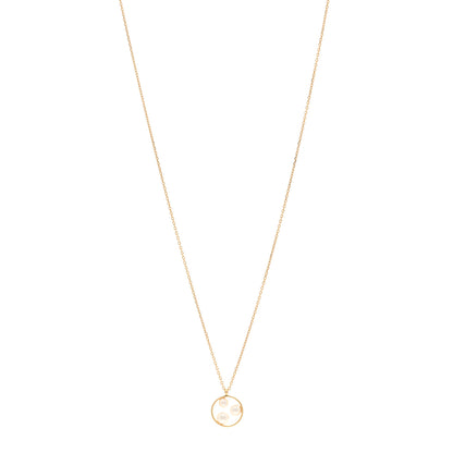Mikimoto 18K Yellow Gold Akoya Cultured Pearl Open Circle Triple Pendant Necklace 1 of 5