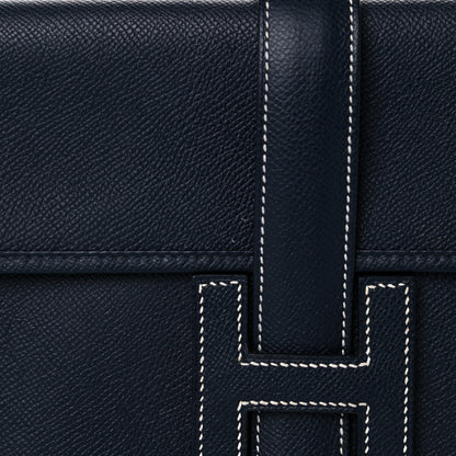 Hermes Epsom Jige PM Clutch Bleu Nuit 11 of 16
