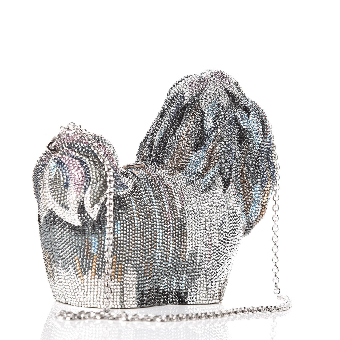 Crystal Shih Tzu Minaudiere Clutch