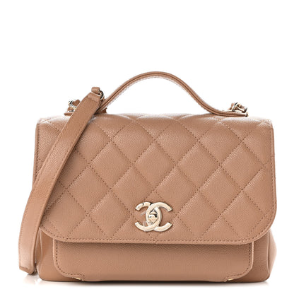 Chanel Caviar Quilted Medium Business Affinity Flap Beige 1 of 10