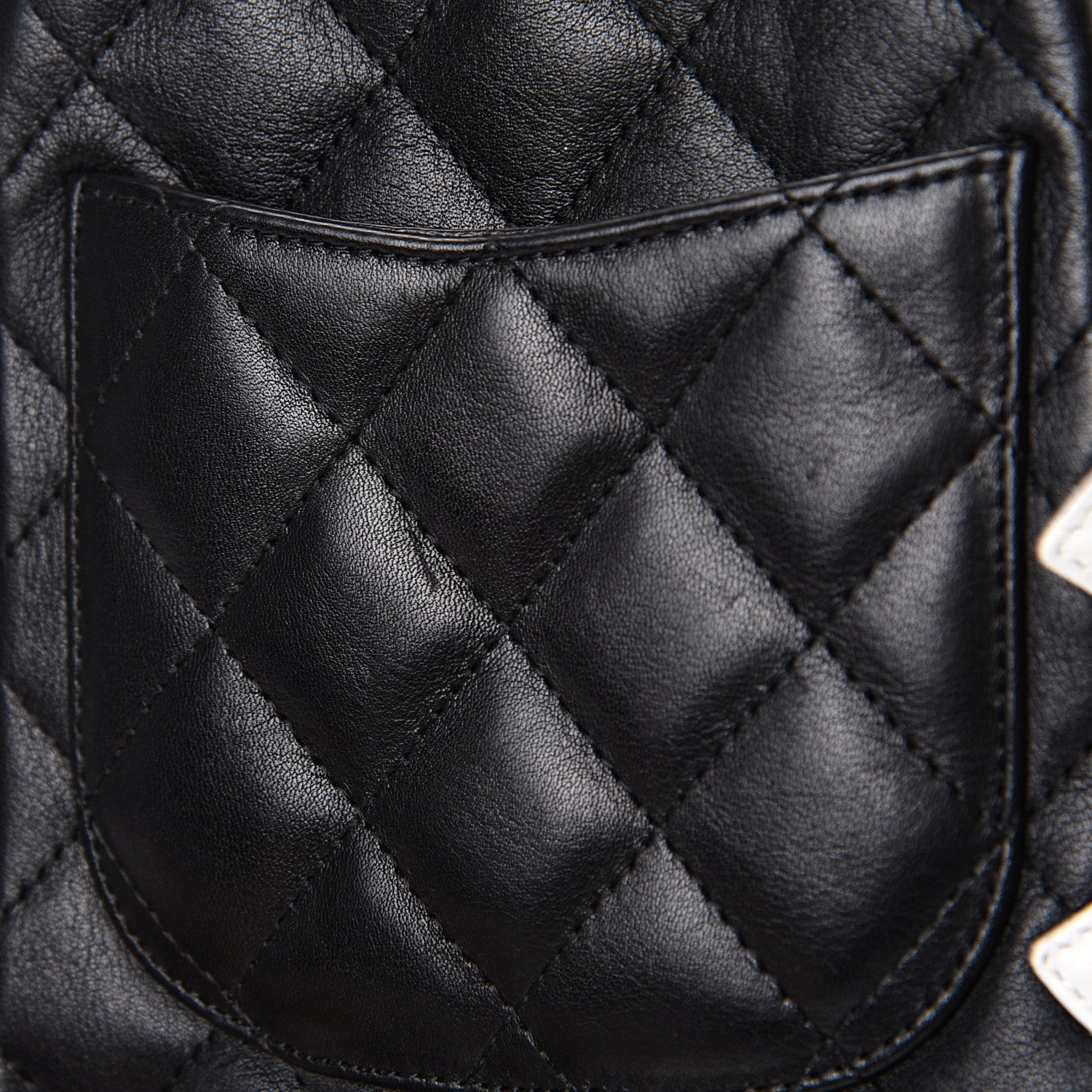 Chanel Calfskin Quilted Small Cambon Messenger Black White 10 of 12